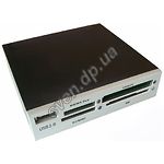 Изображение Картридер int 3,5" USB 2.0 Gembird FDI2-ALLIN1-S Silver (CF/MD/SM/MS/SD/MMC/XD) Фото Картридер int 3,5" USB 2.0 Gembird FDI2-ALLIN1-S Silver (CF/MD/SM/MS/SD/MMC/XD)