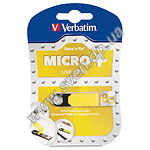 Изображение USB Flash - 8GB (Verbatim {97756}, "MICRO PLUS", желтый) Фото USB Flash - 8GB (Verbatim {97756}, "MICRO PLUS", желтый)