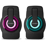 Изображение Акустическая система SVEN 255 black, 2*3W speaker, USB/DC 5V, динамическая RGB подсветка корпуса #3 Фото Акустическая система SVEN 255 black, 2*3W speaker, USB/DC 5V, динамическая RGB подсветка корпуса #3
