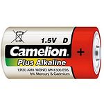 Фото Батарейка CAMELION LR20-BP2 Plus Alkaline Red D (4260033150004) 2шт/blister #1