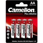 Фото Батарейка CAMELION LR6-BP4 Plus Alkaline Red AA (4260033150028) 4шт/blister #1