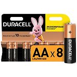 Изображение Батарейка DURACELL LR06 MN1500 AA (5006201) блистер 8шт #1 Фото Батарейка DURACELL LR06 MN1500 AA (5006201) блистер 8шт #1