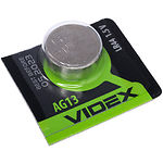 Фото Батарейка Videx LR44 AG 13 BLISTER CARD (Цена за 10 шт) #1