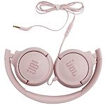 Изображение JBL TUNE T500 Pink (JBLT500PIK), наушники накладные с микрофоном #1 Фото JBL TUNE T500 Pink (JBLT500PIK), наушники накладные с микрофоном #1