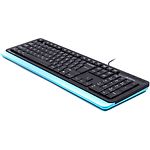 Изображение Клавиатура A4tech FKS10 Fstyler Sleek MMedia Comfort keyboard, USB, Blue #2 Фото Клавиатура A4tech FKS10 Fstyler Sleek MMedia Comfort keyboard, USB, Blue #2