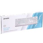 Изображение Клавиатура A4tech FKS10 Fstyler Sleek MMedia Comfort keyboard, USB, White #1 Фото Клавиатура A4tech FKS10 Fstyler Sleek MMedia Comfort keyboard, USB, White #1