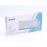 Изображение Клавиатура A4tech FKS11 Fstyler Compact Size keyboard, USB, White #1 Фото Клавиатура A4tech FKS11 Fstyler Compact Size keyboard, USB, White #1