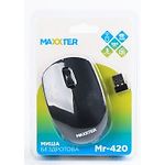 Изображение Мышка Maxxter Mr-420 Black, беспроводная, USB, черная #1 Фото Мышка Maxxter Mr-420 Black, беспроводная, USB, черная #1