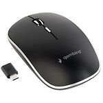 Изображение Мышка Gembird MUSW-4BSC-01 Беспроводная оптическая мышка, бесшумная, TYPE-C, черная Фото Мышка Gembird MUSW-4BSC-01 Беспроводная оптическая мышка, бесшумная, TYPE-C, черная