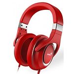Изображение Genius HS-610 Red (31710010402) наушники с микрофоном Фото Genius HS-610 Red (31710010402) наушники с микрофоном