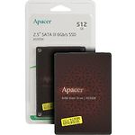 Изображение SSD Apacer AS350X 512Gb 2.5" 7mm SATA III (AP512GAS350XR-1) 560/540 Mb/s #1 Фото SSD Apacer AS350X 512Gb 2.5" 7mm SATA III (AP512GAS350XR-1) 560/540 Mb/s #1