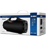 Изображение SVEN PS-460 (black) портативная система 2x9 Вт, Li-Ion аккумулятор, microSD,FM,BT,LED дисплей #2 Фото SVEN PS-460 (black) портативная система 2x9 Вт, Li-Ion аккумулятор, microSD,FM,BT,LED дисплей #2