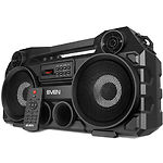 Изображение SVEN PS-580 (black) портативная система 2x18 Вт, Li-Ion аккумулятор, microSD,FM,BT, ДУ, дисплей #12 Фото SVEN PS-580 (black) портативная система 2x18 Вт, Li-Ion аккумулятор, microSD,FM,BT, ДУ, дисплей #12