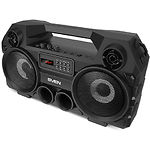 Изображение SVEN PS-580 (black) портативная система 2x18 Вт, Li-Ion аккумулятор, microSD,FM,BT, ДУ, дисплей #9 Фото SVEN PS-580 (black) портативная система 2x18 Вт, Li-Ion аккумулятор, microSD,FM,BT, ДУ, дисплей #9