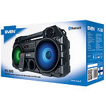 Изображение SVEN PS-580 (black) портативная система 2x18 Вт, Li-Ion аккумулятор, microSD,FM,BT, ДУ, дисплей #2 Фото SVEN PS-580 (black) портативная система 2x18 Вт, Li-Ion аккумулятор, microSD,FM,BT, ДУ, дисплей #2