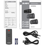 Изображение SVEN PS-655 Black, портативная система 2x25 Вт, Li-Ion аккумулятор, USB, microSD,FM,BT, дисплей #3 Фото SVEN PS-655 Black, портативная система 2x25 Вт, Li-Ion аккумулятор, USB, microSD,FM,BT, дисплей #3