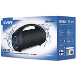 Изображение SVEN PS-370 (black) портативная система 2x20 Вт, Li-Ion аккум., USB,FM,BT, подсветка #2 Фото SVEN PS-370 (black) портативная система 2x20 Вт, Li-Ion аккум., USB,FM,BT, подсветка #2
