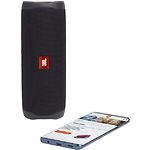 Изображение JBL Flip 5 Black (JBLFLIP5BLK) портативная система 20Вт, Li-Ion аккум., водонепрониц. , мик., BT #10 Фото JBL Flip 5 Black (JBLFLIP5BLK) портативная система 20Вт, Li-Ion аккум., водонепрониц. , мик., BT #10