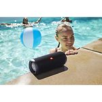 Изображение JBL Flip 5 Black (JBLFLIP5BLK) портативная система 20Вт, Li-Ion аккум., водонепрониц. , мик., BT #2 Фото JBL Flip 5 Black (JBLFLIP5BLK) портативная система 20Вт, Li-Ion аккум., водонепрониц. , мик., BT #2