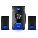Фото Акустическая система REAL-EL M-570 black, 2.1 30W Woofer + 2*14 speaker, BT, FM, SD, USB, LED, кар #1