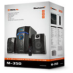 Изображение Акустическая система REAL-EL M-350 black (EL121300006) 2.1 20W Woofer+2*12 speaker,FM,SD,USB,LED #1 Фото Акустическая система REAL-EL M-350 black (EL121300006) 2.1 20W Woofer+2*12 speaker,FM,SD,USB,LED #1