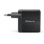Фото Сетевое ЗУ REAL-EL CH-350 Black (EL123160017) USB-A+Type-C, 100-240V, 3А , 5-12V #9