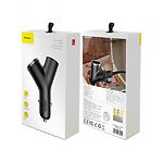 Изображение Автомобильное ЗУ Baseus CCALL-YX01 2*USB+транзит прикуривателя, 3A #3 Фото Автомобильное ЗУ Baseus CCALL-YX01 2*USB+транзит прикуривателя, 3A #3
