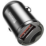 Изображение Автомобильное ЗУ Baseus VCHX-A0G Grey, USB-A, QC3.0, 30W, 4.5V-20V/5A-1.5A #2 Фото Автомобильное ЗУ Baseus VCHX-A0G Grey, USB-A, QC3.0, 30W, 4.5V-20V/5A-1.5A #2