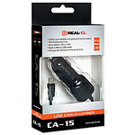 Фото Автомобильное ЗУ REAL-EL CA-15 Black (EL123160009) USB+кабель mUSB 12v/24v,2.1A #1