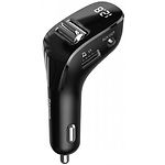 Фото Автомобильное ЗУ с FM-модулятором Baseus CCF40-01 Streamer F40 Black #2