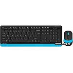 Изображение Клавиатура+мышь A4tech FG1010S Blue Fstyler беспроводная, USB, Black + Blue Фото Клавиатура+мышь A4tech FG1010S Blue Fstyler беспроводная, USB, Black + Blue
