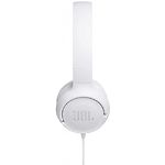 Изображение JBL TUNE T500 White (JBLT500WHT), наушники накладные с микрофоном #2 Фото JBL TUNE T500 White (JBLT500WHT), наушники накладные с микрофоном #2