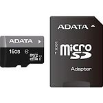 Фото microSD HC 16Gb A-DATA UHS-I Class10 (AUSDH16GUICL10-RA1) с SD переходником #1