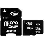 Фото microSD HC 16GB Team UHS-I Class10 (TUSDH16GCL10U03) с SD переходником #1