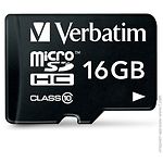 Фото microSD HC 16Gb Verbatim Class10 (44082) с переходником на SD #2