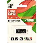 Фото USB Flash - 4GB (Mibrand Chameleon Black MI2.0/CH4U6B) #1