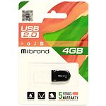 Фото USB Flash - 4GB (Mibrand Scorpio Black MI2.0/SC4M3B) #1