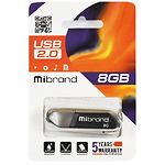 Фото USB Flash - 8GB (Mibrand Aligator Black MI2.0/AL8U7B) #1