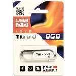 Фото USB Flash - 8GB (Mibrand Aligator White MI2.0/AL8U7W) #1