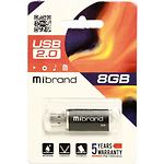Фото USB Flash - 8GB (Mibrand Cougar Black MI2.0/CU8P1B) #1