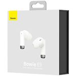 Фото Baseus E9 Bowie White (NGTW120002) Bluetooth гарнитура TWS #3