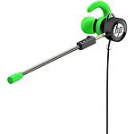 Фото HP DHE-7004 Gaming Headset Green (DHE-7004GN), наушники вкладыши с микрофоном #2
