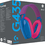 Изображение Logitech Gaming G435 Wireless Наушники с микрофоном blue (981-001062) Bluetooth #1 Фото Logitech Gaming G435 Wireless Наушники с микрофоном blue (981-001062) Bluetooth #1