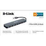 Фото Концентратор HUB USB 2.0 D-Link DUB-H7 black, 7 портов #1