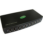 Фото Концентратор HUB USB 2.0 STLab U-500 black, 10 port,  Адаптер питания 5V/4A #2