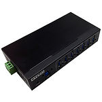 Изображение Концентратор HUB USB 3.0 STLab IU-140 black, 7port, настенный и DIN монтаж, питание 9-40VDC #2 Фото Концентратор HUB USB 3.0 STLab IU-140 black, 7port, настенный и DIN монтаж, питание 9-40VDC #2