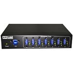 Изображение Концентратор HUB USB 3.0 STLab IU-140 black, 7port, настенный и DIN монтаж, питание 9-40VDC #1 Фото Концентратор HUB USB 3.0 STLab IU-140 black, 7port, настенный и DIN монтаж, питание 9-40VDC #1