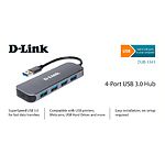 Фото Концентратор HUB USB 3.0 D-Link DUB-1341 black, 4 порта USB 3.0 #1