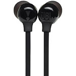 фото JBL TUNE T125BT Black (JBLT125BTBLK), наушники вкладыши Bluetooth с микрофоном