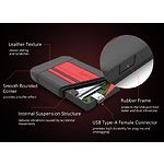 Фото внешний HDD Apacer External AC633 1TB Black/Red 2,5" USB 3.1 (AP1TBAC633R-1) #1